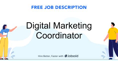 Digital Marketing Coordinator Job Description - Jobsoid