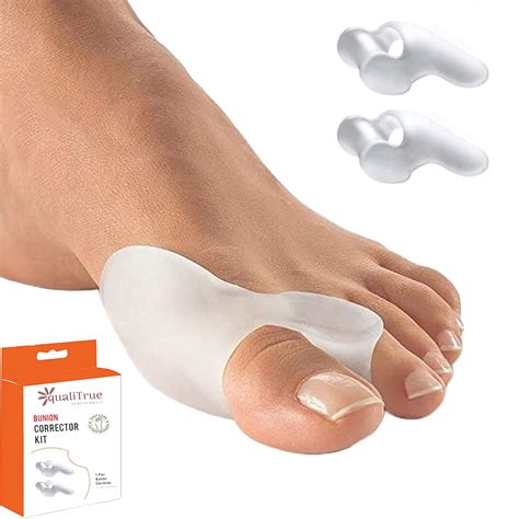 QualiTrue 2Pcs Hammer Toe Straightener, Broken Toe Wraps,Toe Cushioned