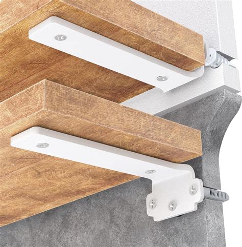 weldun  pack floating shelf brackets  cm heavy duty shelf brackets