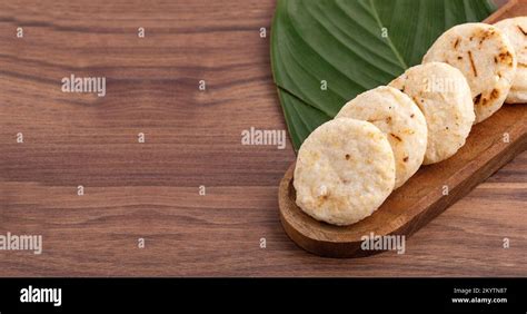 Delicious Colombian corn arepas - Colombian breakfast Stock Photo - Alamy