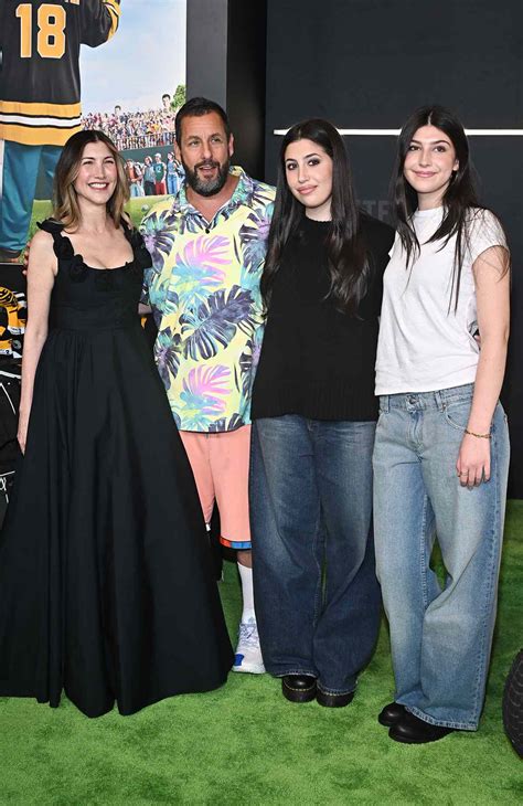 Adam Sandler Joined by Teen Daughters and Wife at 'Happy Gilmore 2