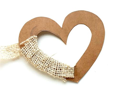 Burlap Heart Wreath Handicraft | Meaningful Homeschooling