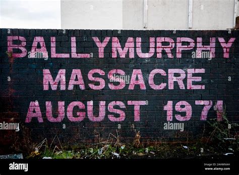 Ballymurphy massacre mural hi-res stock photography and images - Alamy