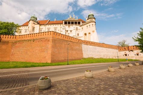 Krakow in Poland / View of the Medieval Royal Castle Stock Photo ...