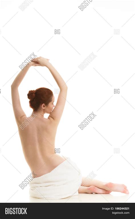 sitting naked woman image photo  trial bigstock