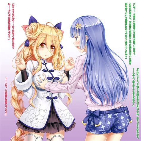 hoshimiya mukuro and izayoi miku (date a live) drawn by tsubasaki