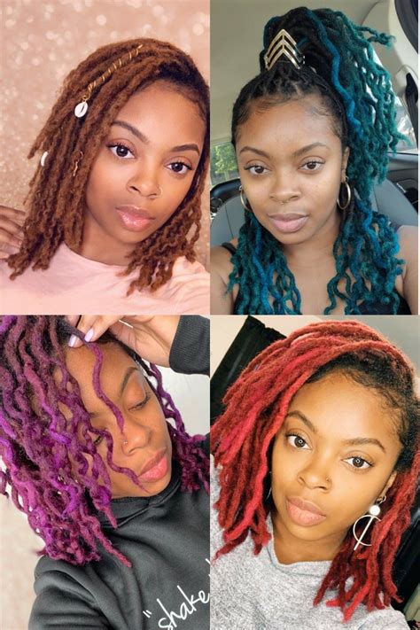 Colored Dreads | Locs hairstyles, Colored dreads, Hair styles