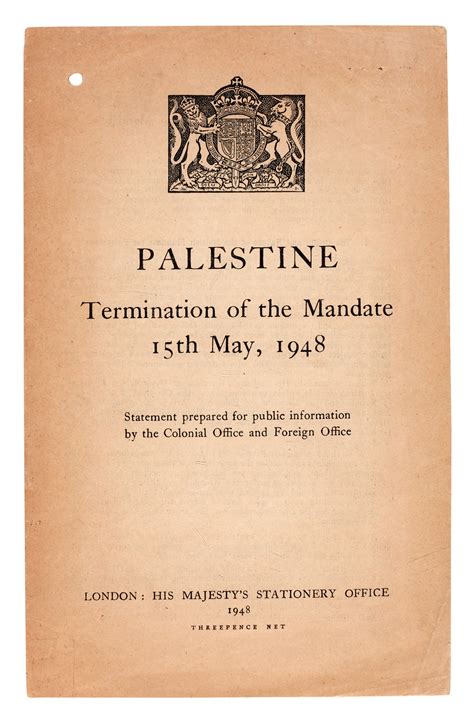 Palestine. Terminiation of the Mandate. 1948 | Travel, Atlases, Maps ...