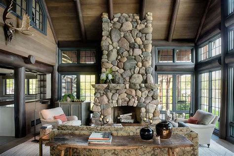 Dreamy rustic cabin with cozy interiors nesting lakeside in Minnesota