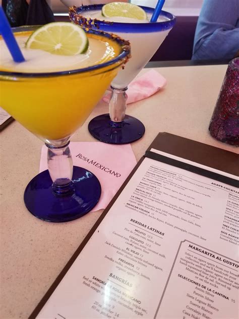 Menu at Rosa Mexicano restaurant, Miami Beach, Lincoln Rd