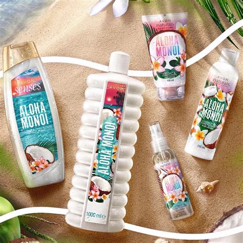 СКРАБ ДЛЯ ТЕЛА AVON NATURALS "КОКОС И ЦВЕТОК ТИАРЕ" АЛОХА МОНОИ - МЯГКО ...
