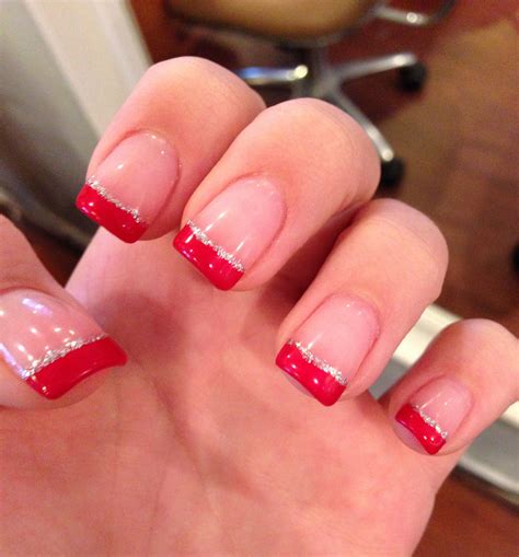 Red Tip Nails For Christmas at Joseph Heil blog