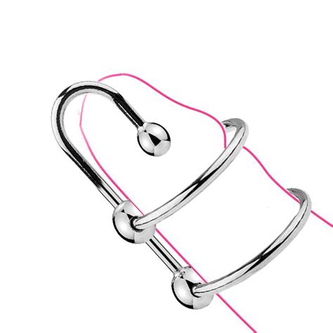 Amazon.com: Chastity Urethra Penis Plug Metal Cock Ring with Stainless