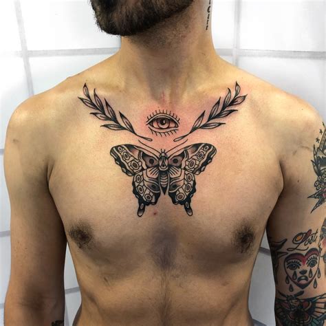 Butterfly Chest Tattoos