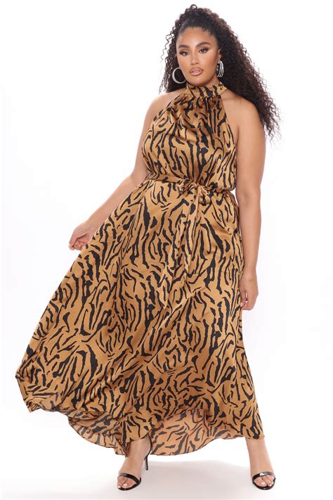 My Wildest Dreams Maxi Dress - Brown/combo | Fashion Nova