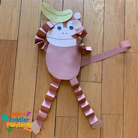 Adorable Paper Monkey Craft for Kids - Happy Toddler Playtime