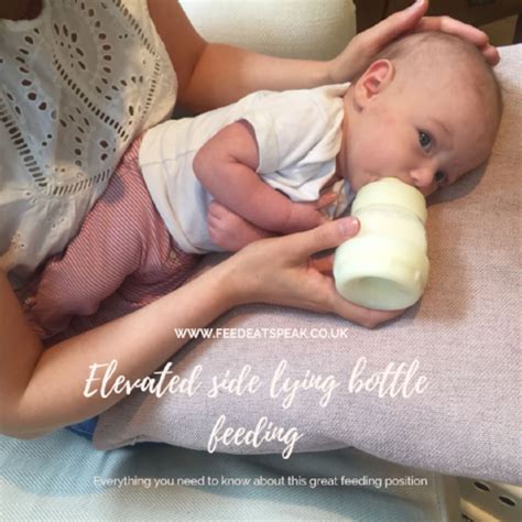 Elevated side-lying bottle feeding | Bottle feeding newborn, Bottle ...