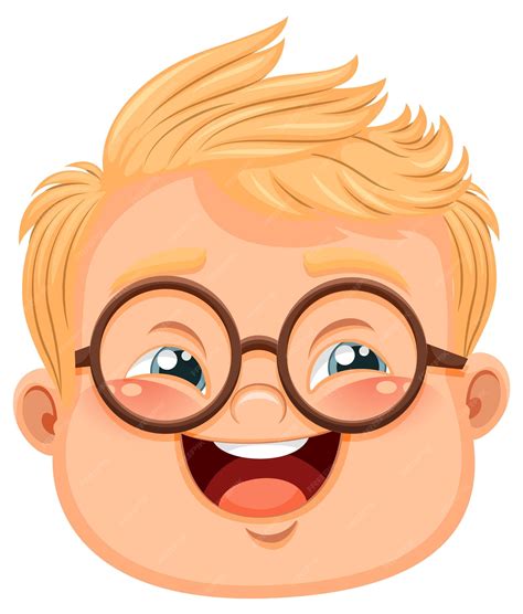 Premium Vector | Cute nerdy boy cartoon character
