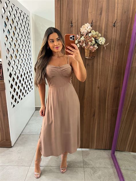 Vestido Midi Cléo Nude | Closet