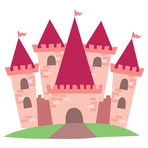 Clipart of cute monarch kingdom. Medieval the kingdom castle in vector ...