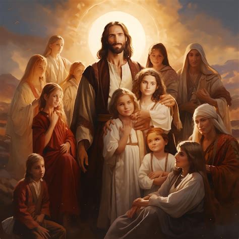 premium ai image divine unity exploring  love  faith  jesus