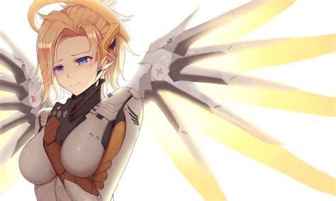 Mercy (Overwatch) Wallpaper by RafaelMMM #2135515 - Zerochan Anime
