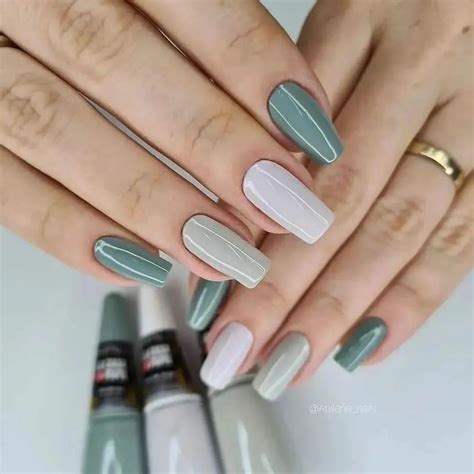 Esmaltação Simples E Bonita - Unhas Verdes simples e fácil • Aprenda a fazer uma esmaltação incrível ...
