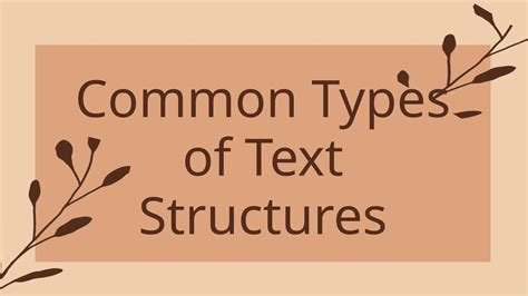 common types  text structure  english pptx