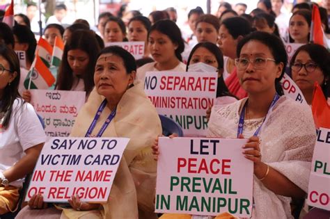 Manipur Violence: Sit-in protest by Meiteis in Bengaluru demanding end ...