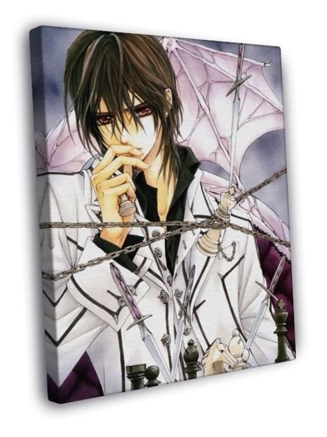 vampire knight painting anime manga art   framed canvas wall print