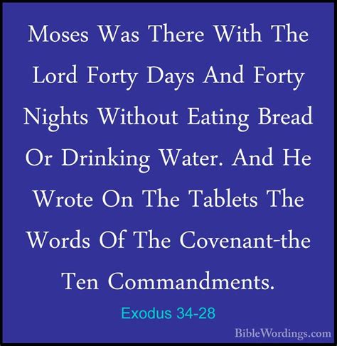 Exodus 34 - Holy Bible English - BibleWordings.com