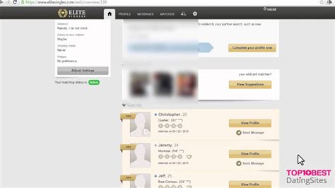 EliteSingles Review: Features of Online Dating Site - YouTube