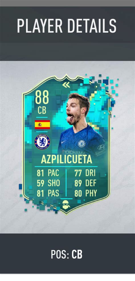 FB Azpilicueta New Dynamic Image : r/FIFA