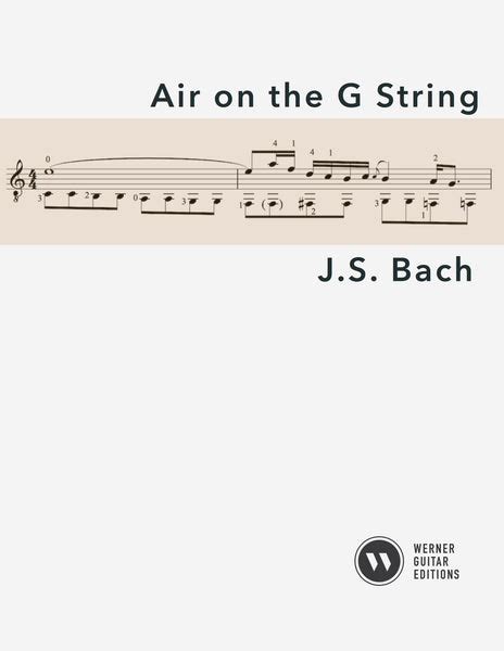 Air on the G String by Bach for Guitar (PDF) – Werner Guitar Editions