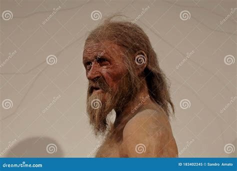 Close-up of Ã–tzi, the Similaun Man or Similaun Mummy, Who Lived about ...