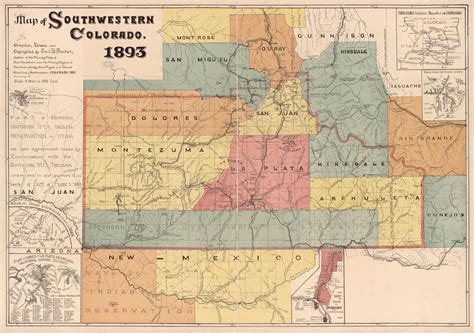 Map Of Southwest Colorado – Verjaardag Vrouw 2020