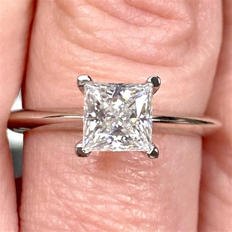 Diamonds On The Square | Jewelry | Carat Princess Cut Moissanite ...