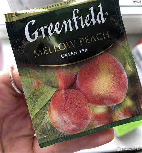 Чай в пакетиках Гринфилд (Greenfield) Mellow peach - «Чай со вкусом ...