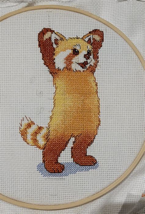 Red Panda Embroidery Pattern | Hand Embroidery