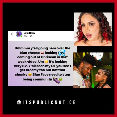 itspublicnotice on Twitter: "Lexi blow on Chrisean and Blueface sextape