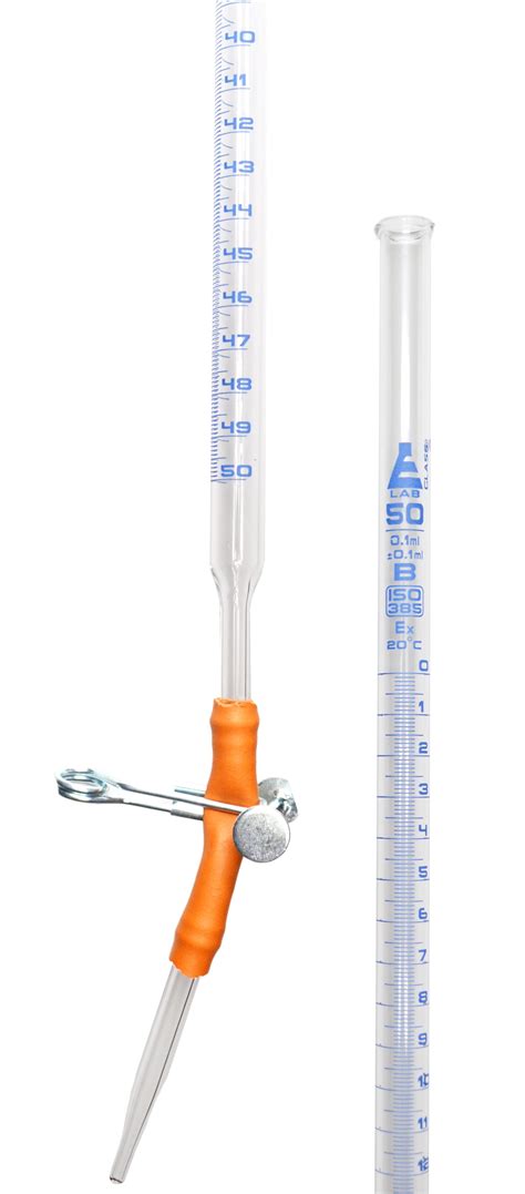 burette ml class  din iso  borosilicate glass  pinch