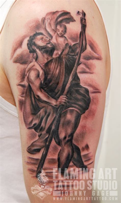 St Christopher Tattoo Small - 40 St Christopher Tattoo Designs For Men ...