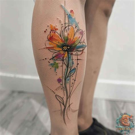 Exploring the Timeless Beauty of Abstract Flower Tattoos: 92 Designs - inktat2.com