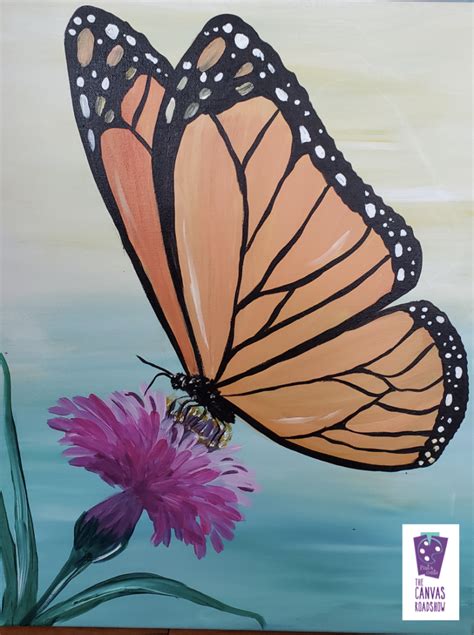 Monarch Butterfly Painting – The Canvas Roadshow