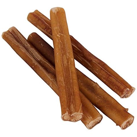 7" Straight Bully Sticks for Dogs [Medium Thickness] (10 Pack