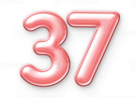 number balloon pink  png