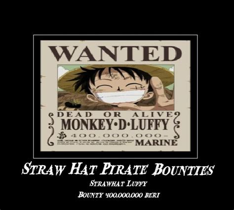 Straw Hat Pirates Bounties Luffy by knuckles22 on DeviantArt