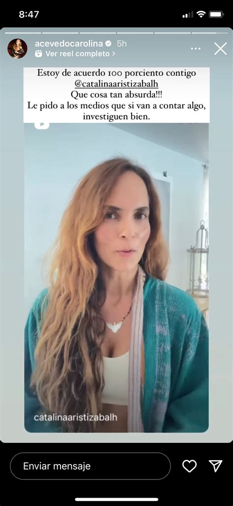 Carolina Acevedo se fue en contra de los medios por publicar