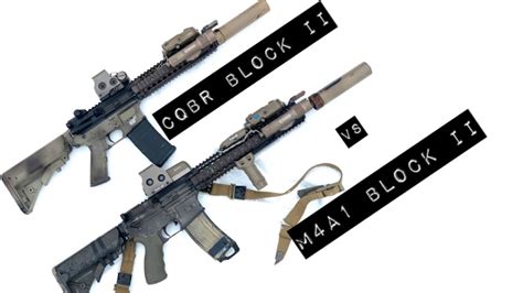 M4A1 Block II Clone vs Mk18/CQBR Block II Clone - YouTube