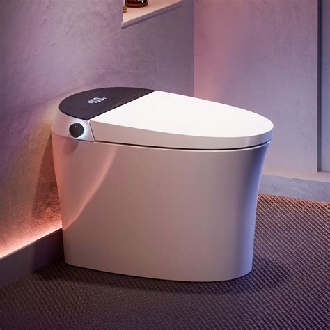 Smart Bidet Toilet, Smart Toilet with Bidet Built in, Pump-assisted